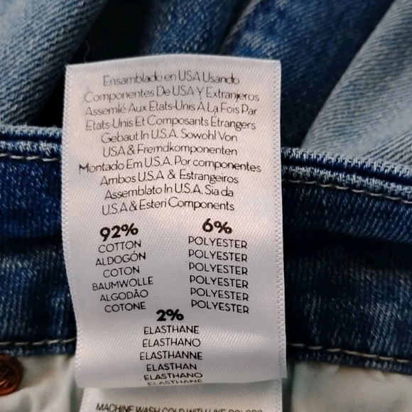 MOTHER The Looker Crop Jeans Graffiti Girl Stretch Light Women's Size 27 - Picture 6 of 6